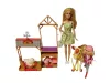 Mattel Barbie Édes Gyümölcsöskert – Farm játékszett istállóval, állatokkal és Chelsea lovas pónival - újszerű állapotú (B7)
