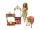 Mattel Barbie Édes Gyümölcsöskert – Farm játékszett istállóval, állatokkal és Chelsea lovas pónival - újszerű állapotú (B7)