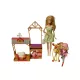 Mattel Barbie Édes Gyümölcsöskert – Farm játékszett istállóval, állatokkal és Chelsea lovas pónival - újszerű állapotú (B7)