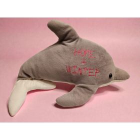 Plüss delfin – használt, jó állapotban (50 cm) (A2)