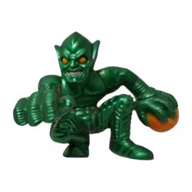   Zöld kobold minifigura narancssárga bombával, 4 cm – újszerű (OP2)