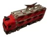Piros autószállító kamion 45 cm – használt, újszerű (4)