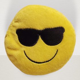  Plüss smiley napszemüvegben – újszerű állapotban (13 cm) (a3)