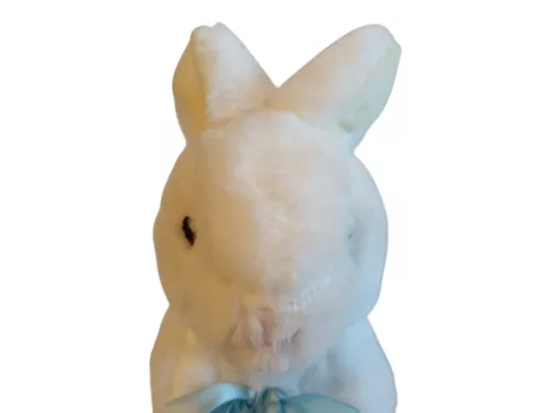 Fehér nyuszi plüssfigura 23 cm - újszerű (C6)