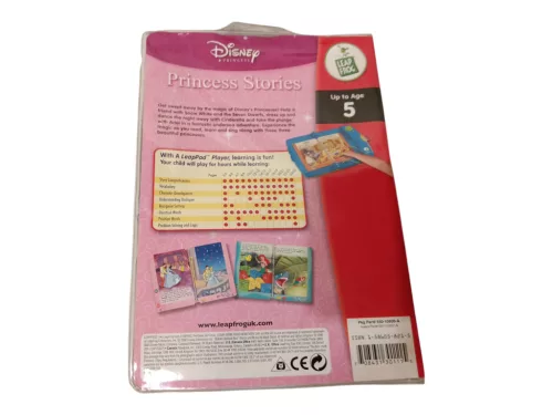 LeapFrog LeapPad Disney Princess Stories interaktív könyv és játékkazetta – angol nyelvű, hiánytalan (H6) 