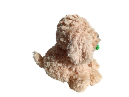 Kutya virággal plüssfigura – 25 cm, újszerű (D7)