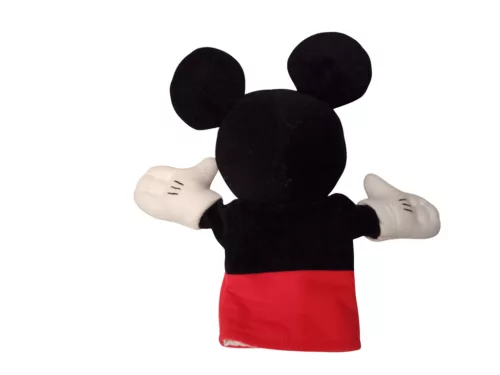 Disney Mickey/Miki egér plüss kézibáb, 26 cm - jó állapotú (B7)