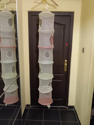 Hálós játéktartó tároló – használt, jó állapotban (G3) 