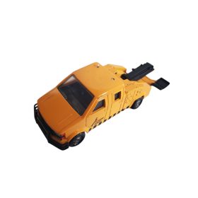   Műanyag sárga vontatóautó – használt, jó állapotban, 13 cm (D3)