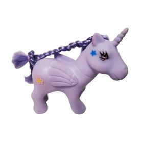   Használt jó állapotú lila szárnyas unikornis lila sörénnyel (a6)
