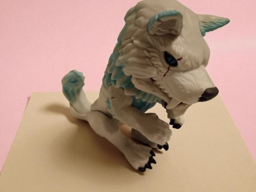 WowWee interaktív ezüst farkas figura, 12 cm – használt, újszerű állapotban (G2) 