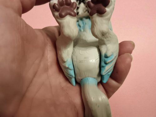 WowWee interaktív ezüst farkas figura, 12 cm – használt, újszerű állapotban (G2) 