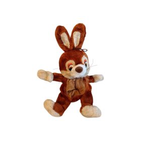   Nyuszi plüssfigura tárolóval – 27 cm, jó állapotú (B1)