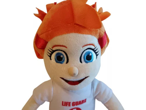 Életmentő baba plüssfigura 38 cm - jó állapotú (C3)
