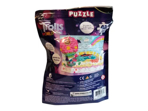 DreamWorks Trollok a világ körül – 48 db-os „Puzzle on the Go!” - új (D3)