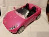 Barbie rózsaszín kabrió autó – használt, újszerű állapotban, 30 cm (G3)