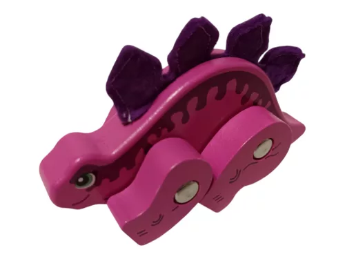 Fa gurulós Stegosaurus dinoszaurusz 12 cm – újszerű (B1)
