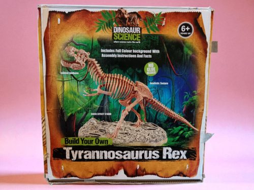 Build Your Own Tyrannosaurus Rex dinoszaurusz építő szett, 33×33 cm – használt, újszerű állapotban, dobozsérült (G2) 