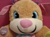 Fisher-Price Laugh & Learn Smart Stages Puppy – Girl edition angol nyelvű zenélő és beszélő kutyus plüss, 30 cm – használt, jó állapotban (G2) 