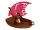 Vaiana hajó (15 cm) és figura (nem Disney) (7 cm) szett - hiányos, újszerű (evezőlapát hiányzik) (G4)