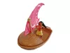 Vaiana hajó (15 cm) és figura (nem Disney) (7 cm) szett - hiányos, újszerű (evezőlapát hiányzik) (G4)
