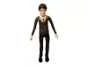 Harry Potter figura, hiányos, szemüveg, varázspálca nélkül, 18 cm – jó állapotú (B6)