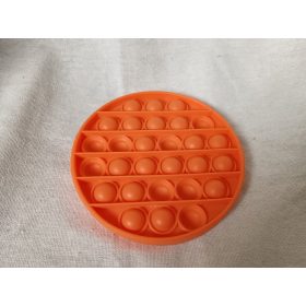   Kör alakú narancssárga pop it játék használt, jó állapotban, stresszoldó gyerekeknek (G1) 