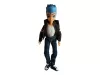 Hasbro Én kicsi pónim/ My Little Pony Equestria Girls Flash Sentry figura - jó állaptú (H1)