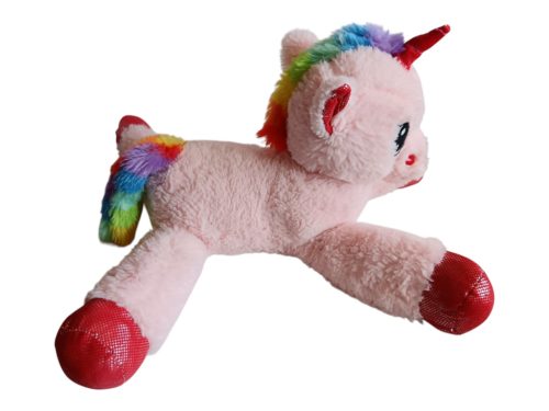 Rózsaszín unikornis plüssfigura – 30 cm, újszerű (D7)