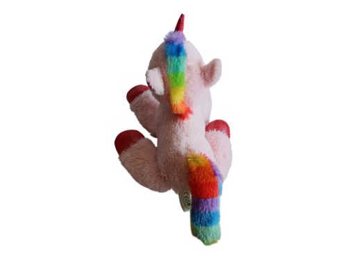 Rózsaszín unikornis plüssfigura – 30 cm, újszerű (D7)