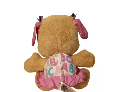 Fisher-Price Laugh & Learn Smart Stages Puppy – Girl edition angol nyelvű zenélő és beszélő kutyus plüss, 30 cm – jó állapotban (G3)