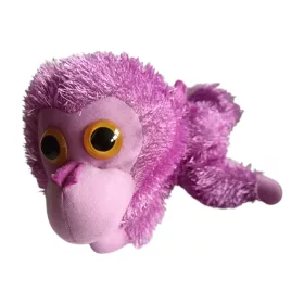 Lila majom plüssfigura, 25 cm - jó állapotú (C1) 