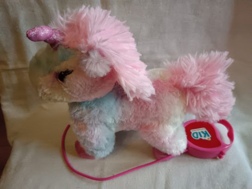 KID vezetékes, használt, újszerű állapotban lévő sétáltatható plüss unikornis (G4)