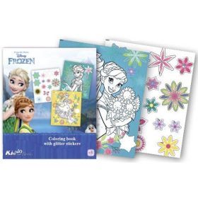   ÚJ Jégvarázs foglalkoztató füzet glitteres matricákkal Kiddo Books