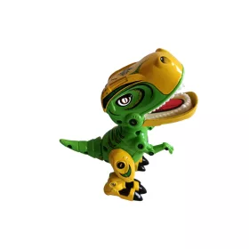  MY66 Die-Cast Interaktív fém T-Rex dinoszaurusz – Világító szemmel és hanghatásokkal, 12 cm - jó állapotú (B7)