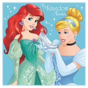   Disney Hercegnős arctörlő, kéztörlő 30x30 cm - kék- új (H1)
