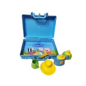   Peppa malac konyhai szerepjáték szett – bőröndös piknikkészlet, teáskanna, kenyérpirító – használt, jó állapotban (b5)