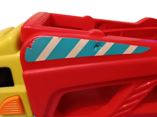 Chad Valley zenélő és világító autószállító kamion kisautó nélkül, 40 cm - jó állapotú (D5)