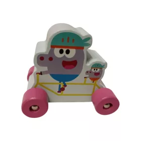 Fa gurulós Hey Duggee autó 8 cm – újszerű  (B1)