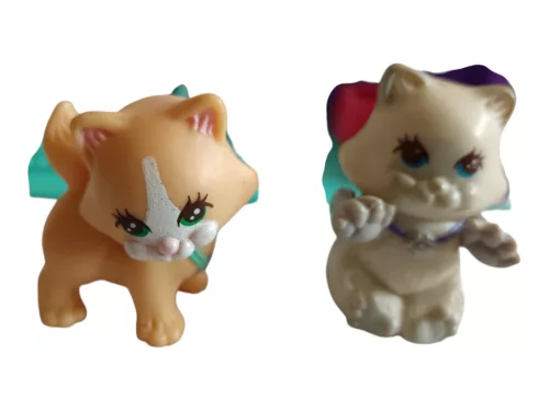 Vintage Littlest Pet Shop (1992 Kenner G1) – Cutesy Kittens cicás játékszett gyüjtői ritkaság - újszerű (F1)