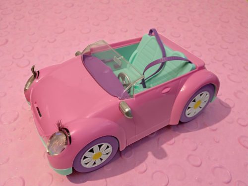 Sparkle Girlz tündérbaba és kabrió autó szett, 30 cm – használt, újszerű állapotban (B5)