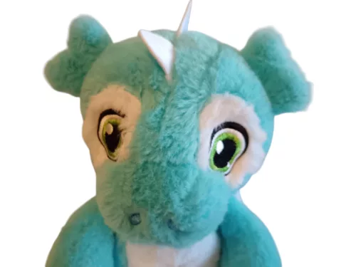 Kék sárkány plüssfigura 27 cm - újszerű (C4)