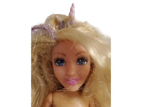 Unikornis baba mozgatható végtagokkal – használt, jó állapotú (25 cm) (C4)