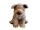 GUND Barkley barna retro kutya plüssfigura, 26 cm – újszerű (A7)