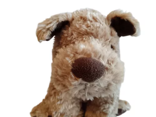 GUND Barkley barna retro kutya plüssfigura, 26 cm – újszerű (A7)