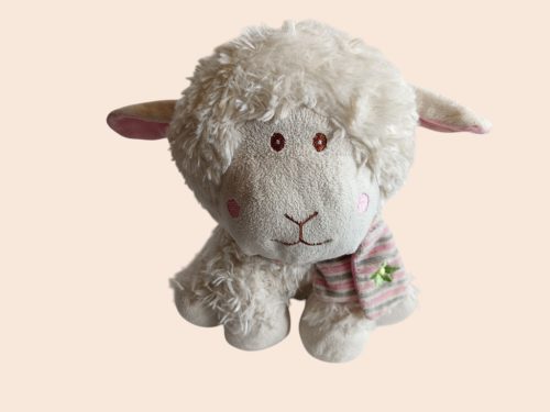 Bárány plüssfigura – 22 cm, újszerű (D7)