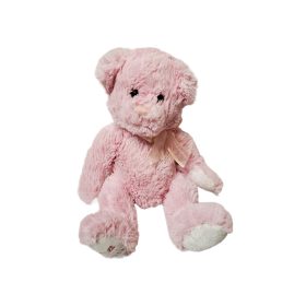   Rózsaszín plüss maci használt, újszerű állapotú - 28 cm (E3)