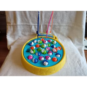   Halacskás horgászós társasjáték – használt, újszerű állapotban, elemes (G4)