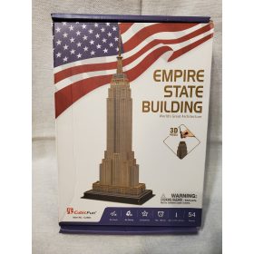   CubicFun 3D puzzle – Empire State Building, csomagsérült új, 54 darabos (d2)