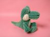 Zöld Kinder krokodil plüss figura, 26 cm – újszerű (A7)